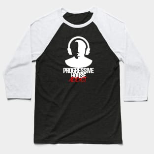 Progressive House Addict - White Baseball T-Shirt